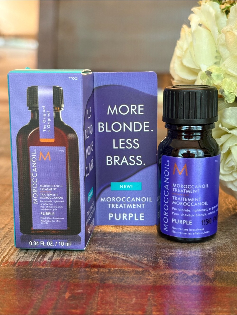 NEW Moroccanoil TREATMENT PURPLE Mini for BLONDE, LIGHTENED or GREY Hair!